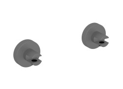 Úchyty pre poličku SAT X-Way PVD gun metal SATDXWW2GM (SATDXWW2GM)