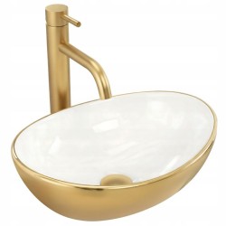 Umývadlo na dosku Basaro Sofia - Bielozlaté (BAS-U1007)
