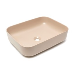 Umývadlo na dosku SAT Infinitio 50x39 cm hnedá mat bez prepadu SATINF5039LBRM (SATINF5039LBRM)