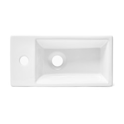 Umývadlo SAT Brevis 40,5x20,5 cm otvor pre batériu vľavo SATBRE4020SL (SATBRE4020SL)