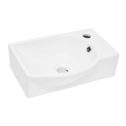 Umývadlo SAT Brevis 40,5x28 cm otvor pre batériu vpravo SATBRE4028R (SATBRE4028R)