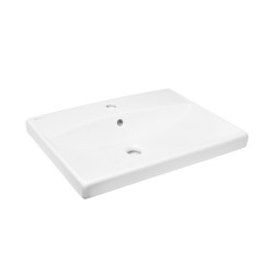 Umývadlo SAT Brevis 60x45 cm otvor pre batériu uprostred SATBRE6045S (SATBRE6045S)