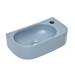Umývadlo SAT Infinitio 40x21,5 cm tmavo modrá mat bez prepadu SATINF4021DBLM (SATINF4021DBLM)