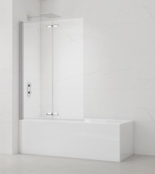 Vaňová zástena SAT SK 150x105 cm chróm SATVZSKNEW105 (SATVZSKNEW105)