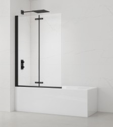Vaňová zástena SAT SK 150x105 cm čierna SATVZSKNEW105C (SATVZSKNEW105C)