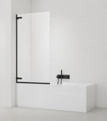 Vaňová zástena SAT TGD NEW 150x80 cm čierna SATTGVZO150CT (SATTGVZO150CT)