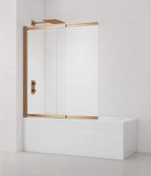 Vaňová zástena SAT Vision 140x120 cm brúsený rose gold SATVZVI120RG (SATVZVI120RG)