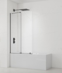 Vaňová zástena SAT Walk-In Xmotion 150x117,5 cm PVD Gun metal SATWIXMVZ150GM (SATWIXMVZ150GM)