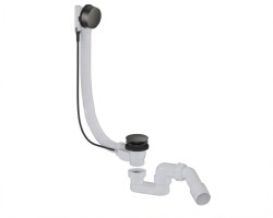 Vanový automat 52 mm DN40/DN50 SAT Aurum 40 cm, gun metal matný, plast SATAVA60BGM (SATAVA60BGM)