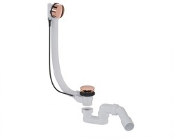 Vanový automat 52 mm DN40/DN50 SAT Aurum 40 cm, růžově zlatý lesklý, plast SATAVA60RG (SATAVA60RG)