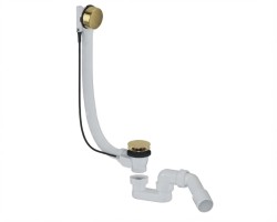 Vanový automat 52 mm DN40/DN50 SAT Aurum 60 cm, zlatý lesklý, plast SATAVA80G (SATAVA80G)