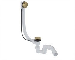 Vanový automat 52 mm DN40/DN50 SAT Aurum 60 cm, zlatý matný, plast SATAVA80BG (SATAVA80BG)