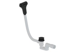 Vaňový automat click/clack a štrbinový prepad DN40/DN50 SAT čierna matná plast SATAVAS60CC8 (SATAVAS60CC8)