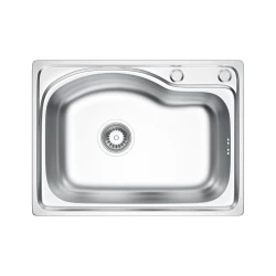 VELAZO - Kuchynský drez Microdekor 58 × 43 z nerezovej ocele VELAZ(5843D)