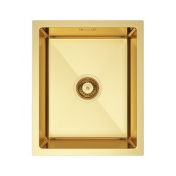 VELAZO - Oceľový kuchynský drez 37 x 45 cm, zlatý VELAZ(3745G)