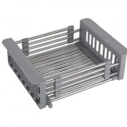 VELAZO - Teleskopický kôš na kuchynský drez v striebornej farbe VELAZ(BAS)