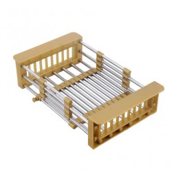 VELAZO - Teleskopický kôš na kuchynský drez v zlatej farbe VELAZ(BASG)