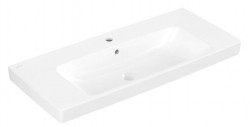 VILLEROY & BOCH - Architectura Umývadlo 100x45 cm, s prepadom, otvor na batériu, alpská biela (4A87A501)