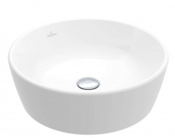 VILLEROY & BOCH - Architectura Umývadlo na dosku, priemer 45 cm, s prepadom, CeramicPlus, alpská biela (5A2545R1)