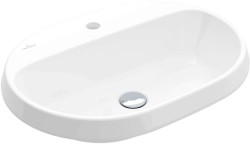 VILLEROY & BOCH - Architectura Umývadlo zápustné, 60x45 cm, bez prepadu, otvor na batériu, CeramicPlus, alpská biela (5A6661R1)