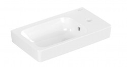 VILLEROY & BOCH - Architectura Umývátko 48x28 cm, s přepadem, otvor pro baterii vpravo, CeramicPlus, alpská bílá (438648R1)