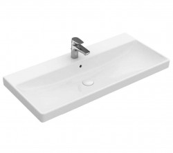 VILLEROY & BOCH - Avento Umývadlo nábytkové 100x47 cm, s prepadom, otvor na batériu, alpská biela (4156A501)