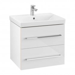 VILLEROY & BOCH - Avento Umývadlová skrinka, 58x51x45 cm, 2 zásuvky, Crystal White (A88900B4)