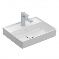VILLEROY & BOCH - Collaro Umývadielko 45x37 cm, bez prepadu, 1 otvor na batériu, alpská biela (43344601)