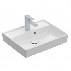 VILLEROY & BOCH - Collaro Umývadielko, 50x40 cm, s prepadom, 1 otvor na batériu, alpská biela (43345001)