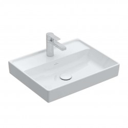 VILLEROY & BOCH - Collaro Umývadlo 55x44 cm, bez prepadu, otvor na batériu, alpská biela (4A335601)