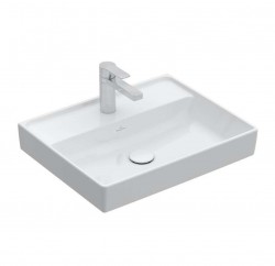 VILLEROY & BOCH - Collaro Umývadlo 60x47 cm, bez prepadu, otvor na batériu, alpská biela (4A336101)