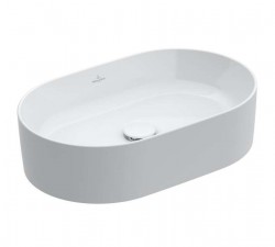 VILLEROY & BOCH - Collaro Umývadlo na dosku, 56x36 cm, CeramicPlus, Stone White (4A1956RW)