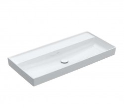 VILLEROY & BOCH - Collaro Umývadlo nábytkové 100x47 cm, bez prepadu, bez otvoru na batériu, CeramicPlus, Stone White (4A33A3RW)