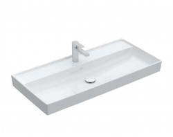 VILLEROY & BOCH - Collaro Umývadlo nábytkové 100x47 cm, bez prepadu, otvor na batériu, alpská biela (4A33A201)