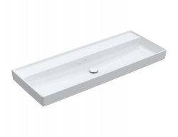 VILLEROY & BOCH - Collaro Umývadlo nábytkové 120x47 cm, bez prepadu, bez otvoru na batériu, CeramicPlus, alpská biela (4A33C3R1)