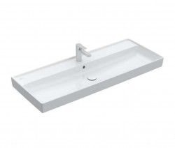 VILLEROY & BOCH - Collaro Umývadlo nábytkové 120x47 cm, s prepadom, otvor na batériu, alpská biela (4A33C501)