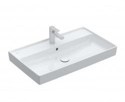VILLEROY & BOCH - Collaro Umývadlo nábytkové 80x47 cm, s prepadom, otvor na batériu, alpská biela (4A338G01)