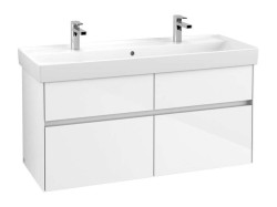 VILLEROY & BOCH - Collaro Umývadlová skrinka, 115x55x44 cm, 4 zásuvky, Glossy White (C01200DH)