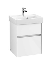 VILLEROY & BOCH - Collaro Umývadlová skrinka, 46x55x37 cm, 2 zásuvky, Glossy White (C00600DH)