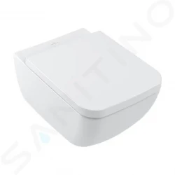 VILLEROY & BOCH - Collaro Závesné WC s doskou SoftClosing, DirectFlush, CeramicPlus, biela (4626HSR1)