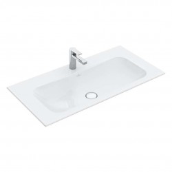 VILLEROY & BOCH - Finion Umývadlo bez prepadu, 100x50 cm, s CeramicPlus, alpská biela (4164A2R1)
