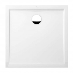 VILLEROY & BOCH - Futurion Flat Sprchová vanička, 90x90 cm, Quaryl, alpská biela (UDQ0900FFL1V-01)