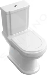 VILLEROY & BOCH - Hommage WC kombi misa, 370x725 mm, CeramicPlus, biela (666210R1)