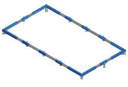 VILLEROY & BOCH - Inštalačný rám ViFrame na vaničky z materiálu Quaryl do 1000x1000 mm (U91412300)