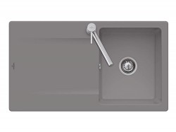 VILLEROY & BOCH - Keramický drez Siluet 50 Stone nástavný 900 x 510 bez excentra (333501SL)