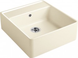 VILLEROY & BOCH - Keramický drez Single-bowl sink Cream modulový 595 x 630 x 220 bez excentra (632061KR)