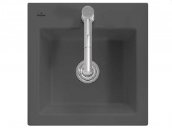 VILLEROY & BOCH - Keramický drez Subway 50 S Graphit nástavný 525 x 510 bez excentra (331501i4)