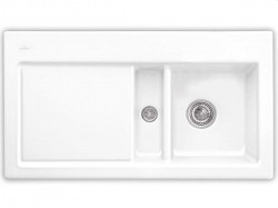 VILLEROY & BOCH - Keramický drez Subway 60 White alpin nástavný 1000 x 510 bez excentra (671201R1)