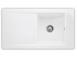 VILLEROY & BOCH - Keramický drez Timeline 50 White alpin nástavný 900 x 510 bez excentra (330701R1)