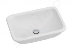 VILLEROY & BOCH - Loop&Friends Bezotvorové umývadlo s prepadom, 600 mm x 405 mm, biele – umývadlo, s prepadom, s Ceramicplus (614500R1)